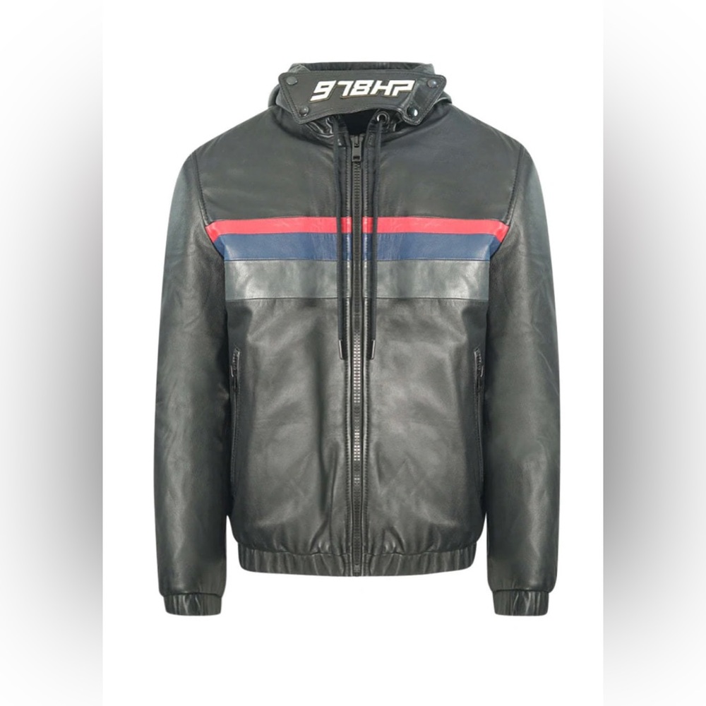 DIESEL NEVER WORN LEATHER BIKER JACKET SIZE S